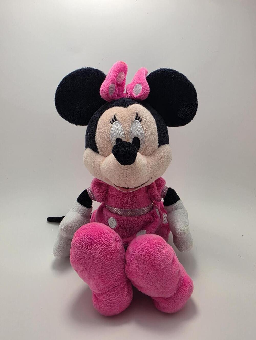 Disney Pink Vintage Minnie Mouse Plush, No Tags (10 inch)